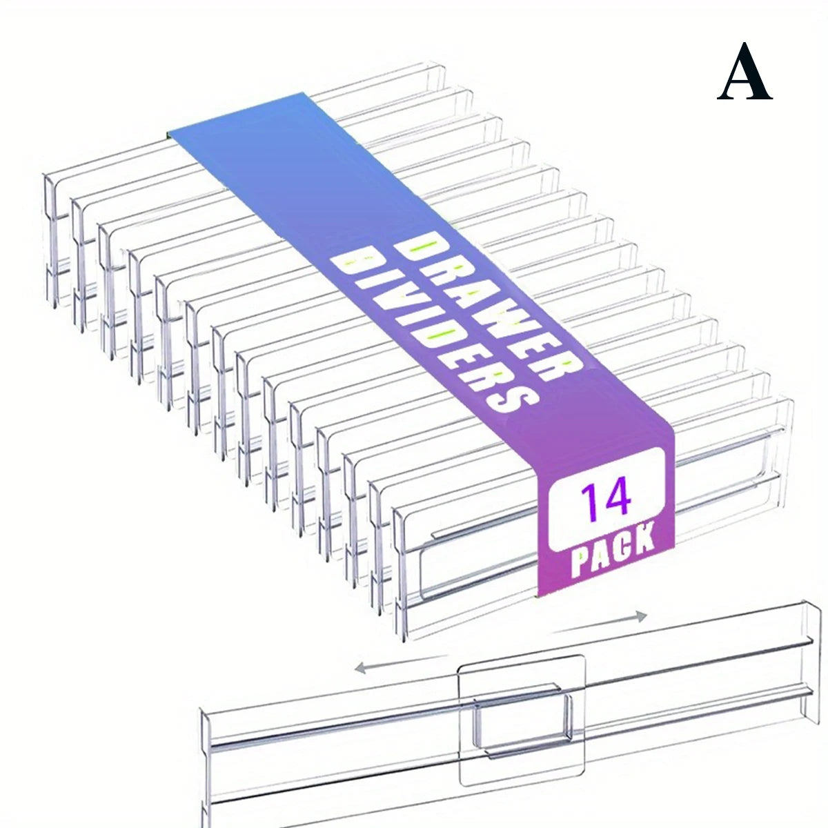 Adjustable Drawer Dividers Set