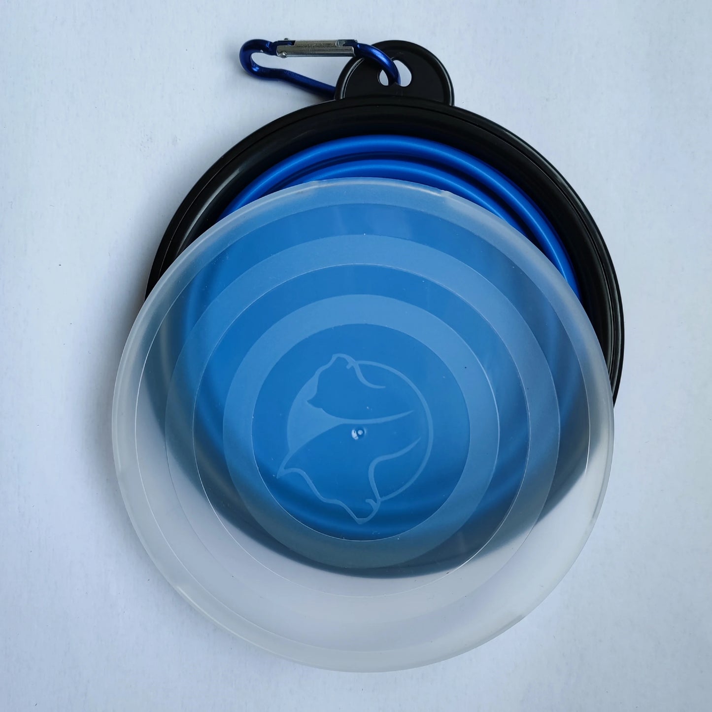 Foldable Silicone Pet Travel Bowl with Hook