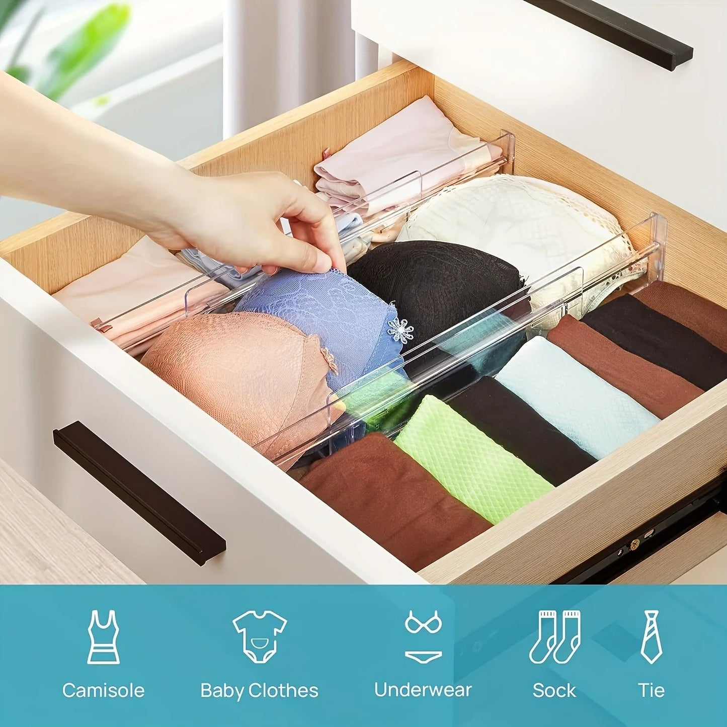 Adjustable Drawer Dividers Set