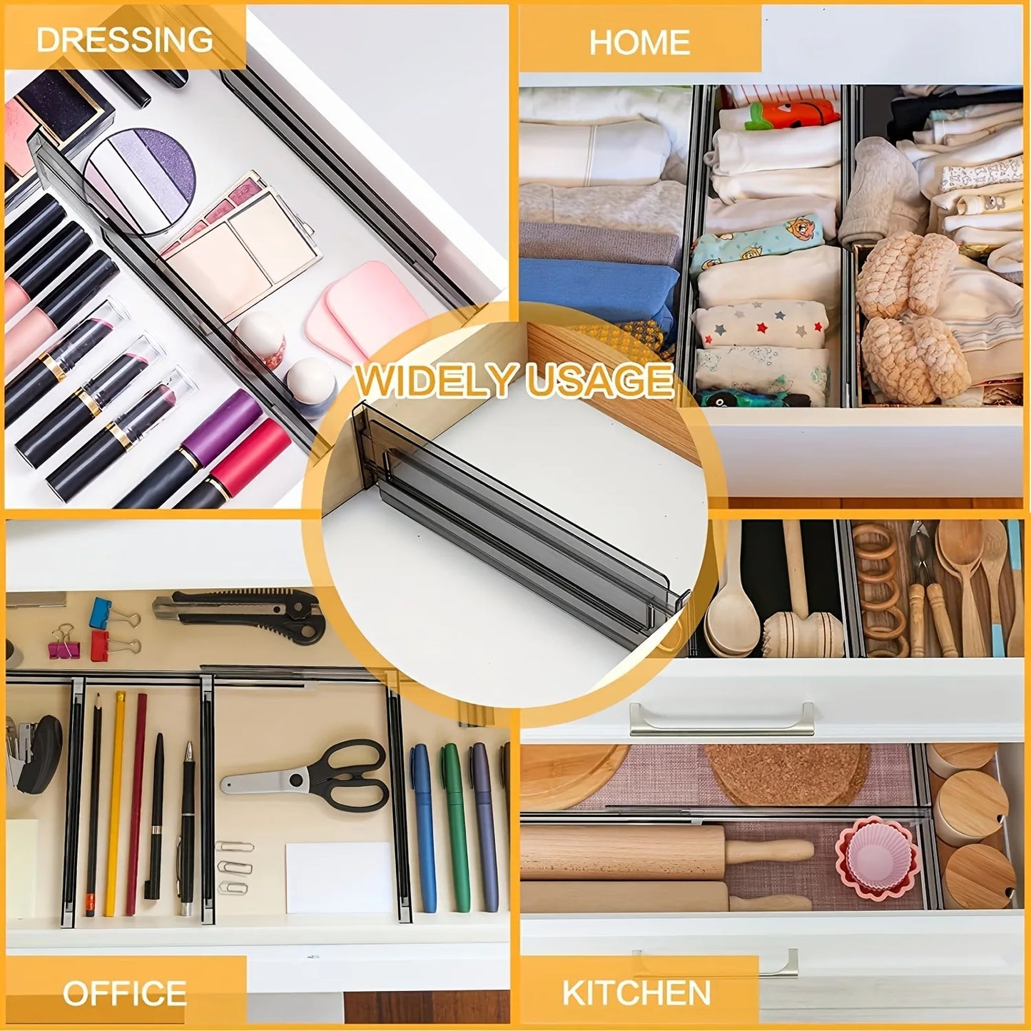 Adjustable Drawer Dividers Set