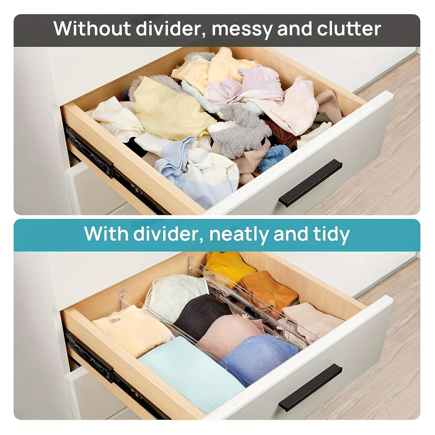 Adjustable Drawer Dividers Set