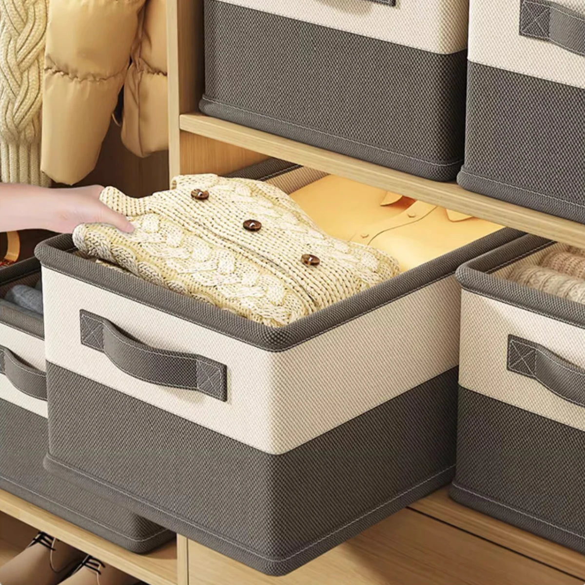 Foldable Storage Box for Clothes & Bedding