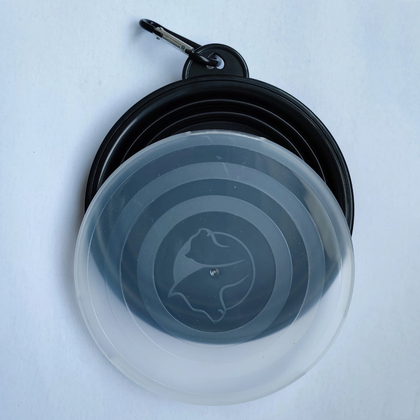 Foldable Silicone Pet Travel Bowl with Hook