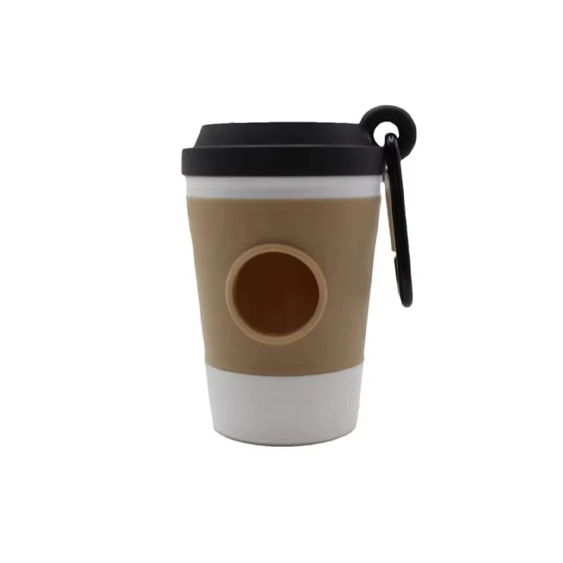Coffee Cup-Shaped Dog Poop Bag Dispenser