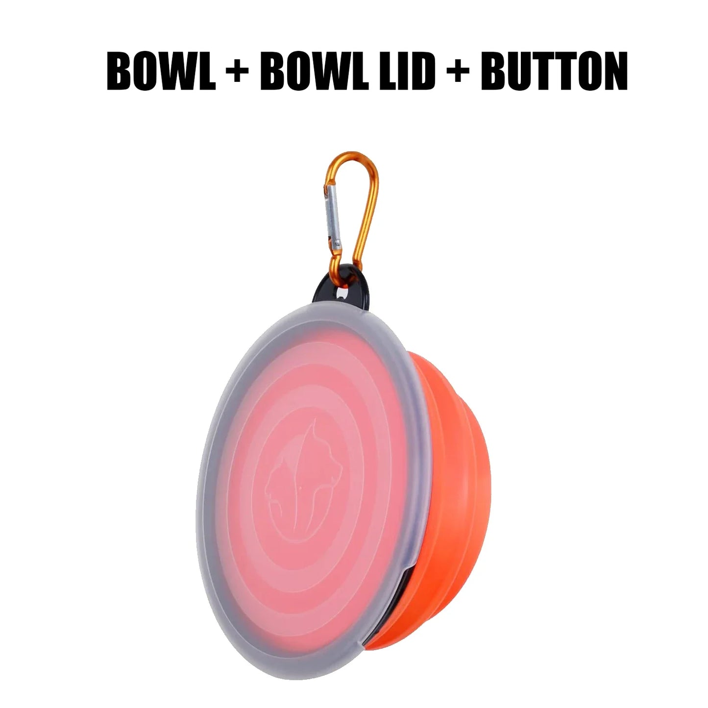 Foldable Silicone Pet Travel Bowl with Hook