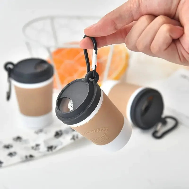 Coffee Cup-Shaped Dog Poop Bag Dispenser