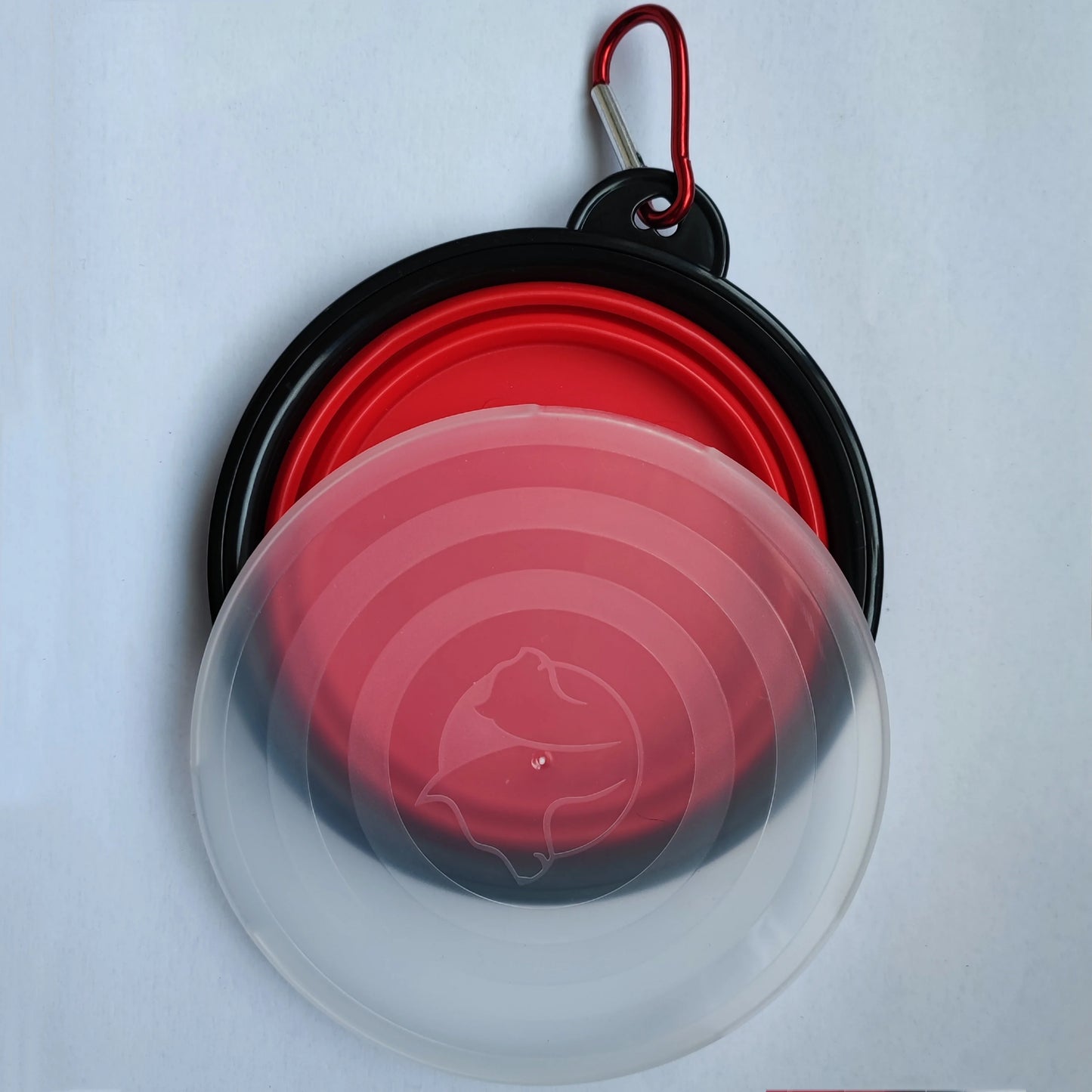 Foldable Silicone Pet Travel Bowl with Hook
