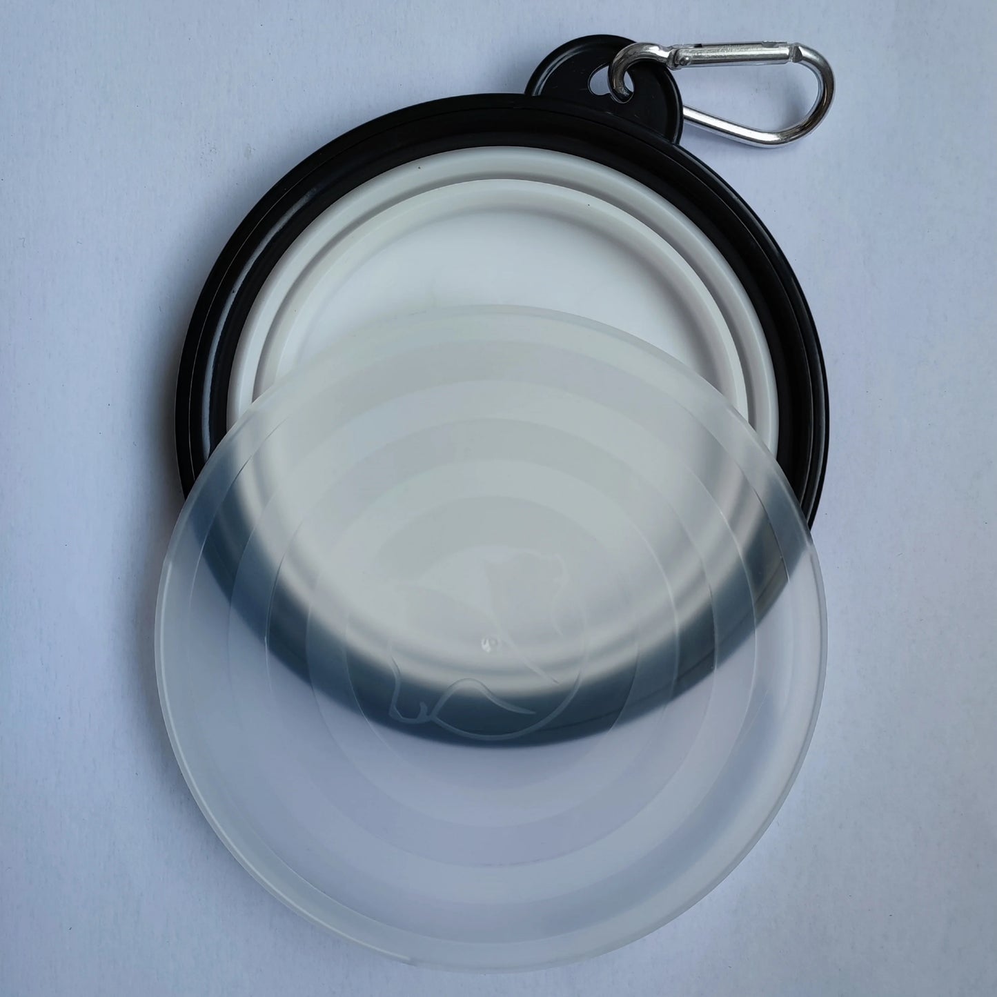 Foldable Silicone Pet Travel Bowl with Hook