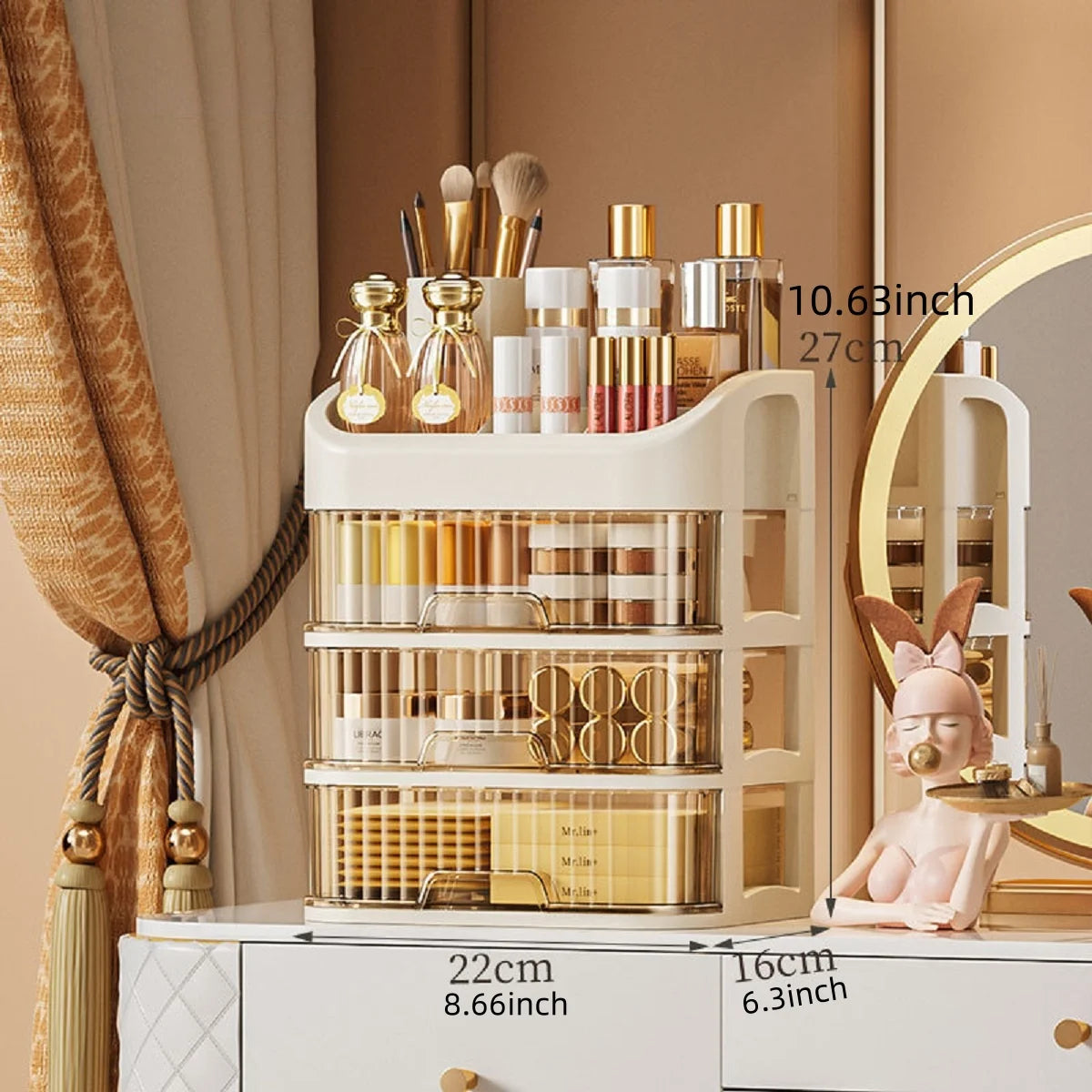 Multi-Layer Makeup & Skincare Storage Box