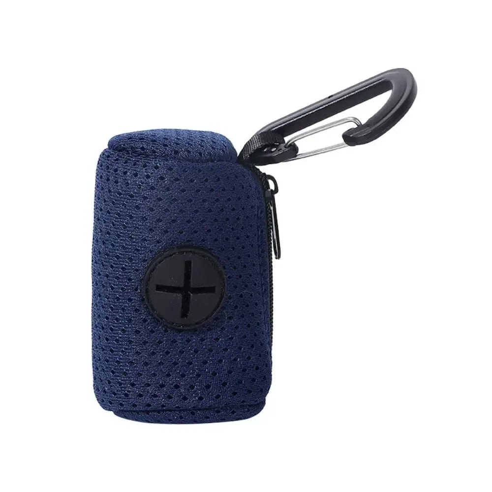 Portable Mesh Dog Poo Bag Dispenser with Buckle